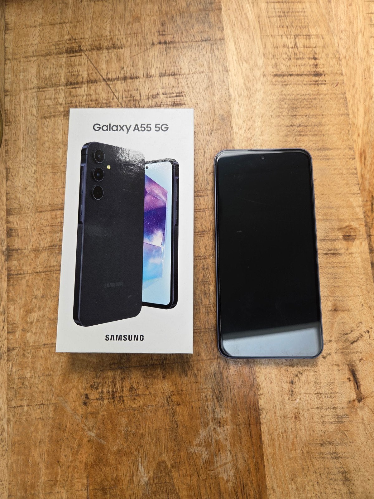 Samsung Galaxy A55 5G 256GB Awesome Navy, Telecommunicatie, Blauw, Touchscreen, Ophalen of Verzenden, Zo goed als nieuw