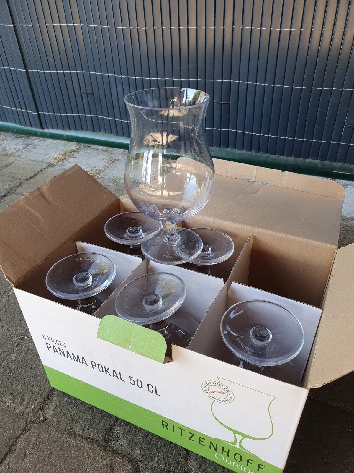 Ritzenhoff Panama Pokal 50 CL - 8 dozen (48 stuks), Ophalen, Zo goed als nieuw, Kunststof, Overige merken