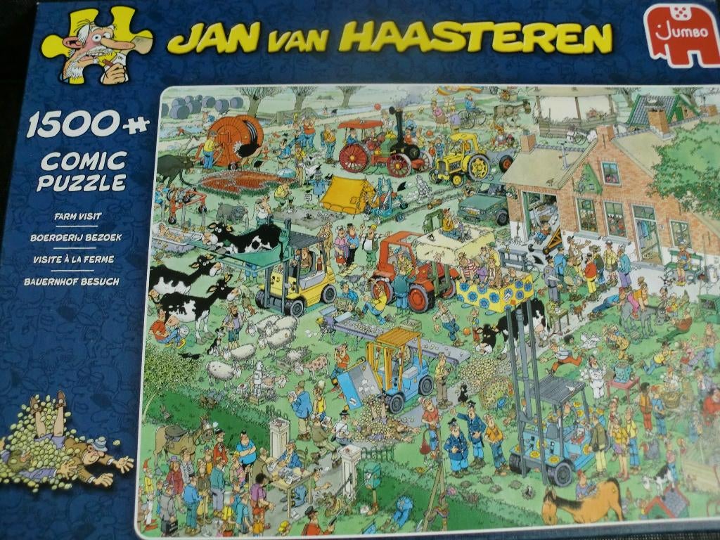 Jan van haasteren 1500 stukjes, Ophalen, 500 t/m 1500 stukjes, Gebruikt