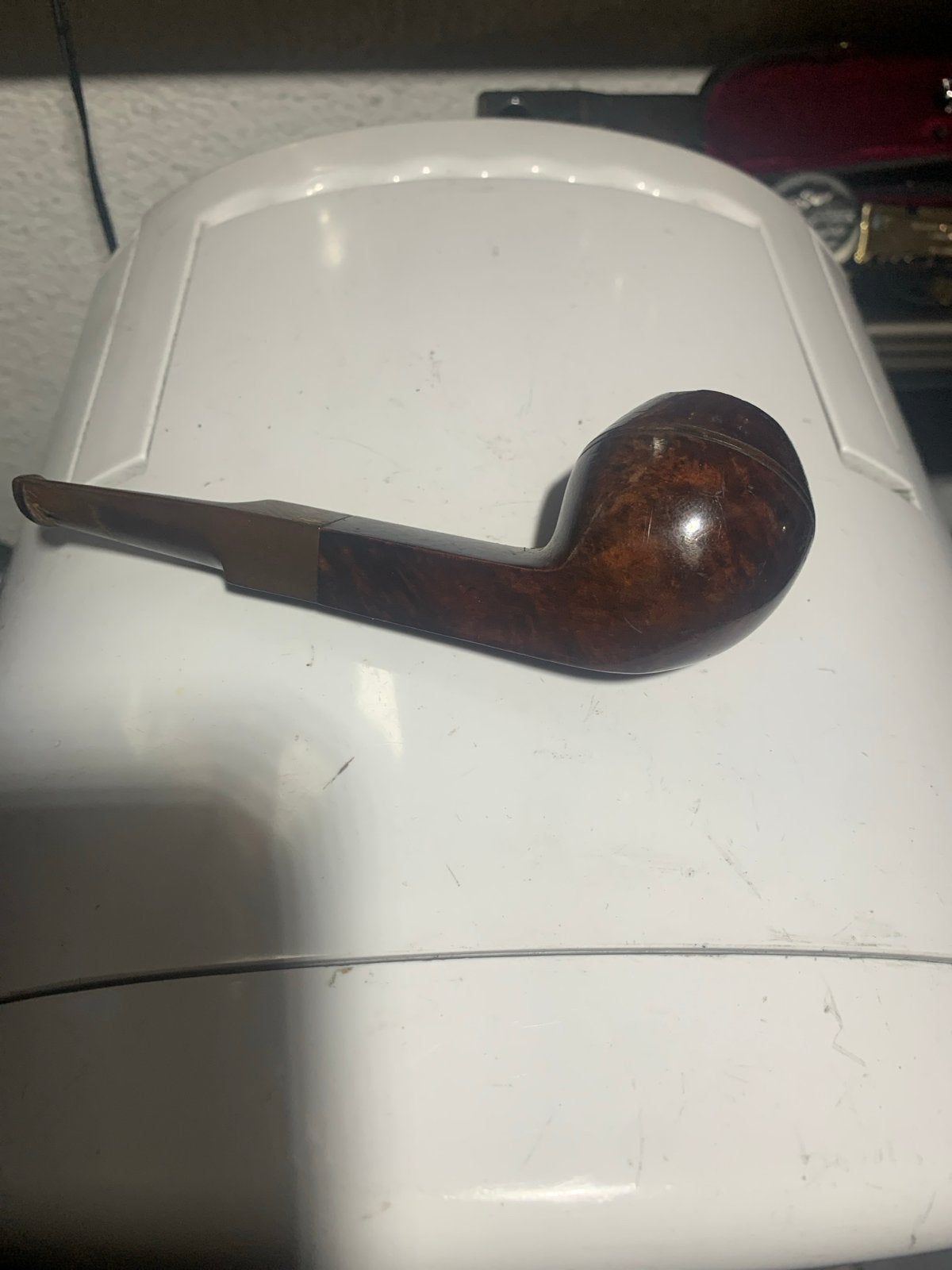 Vintage houten pijp - Gebruikt REAL BRIAR, Verzamelen, Ophalen of Verzenden, Gebruikt, (Water)pijp