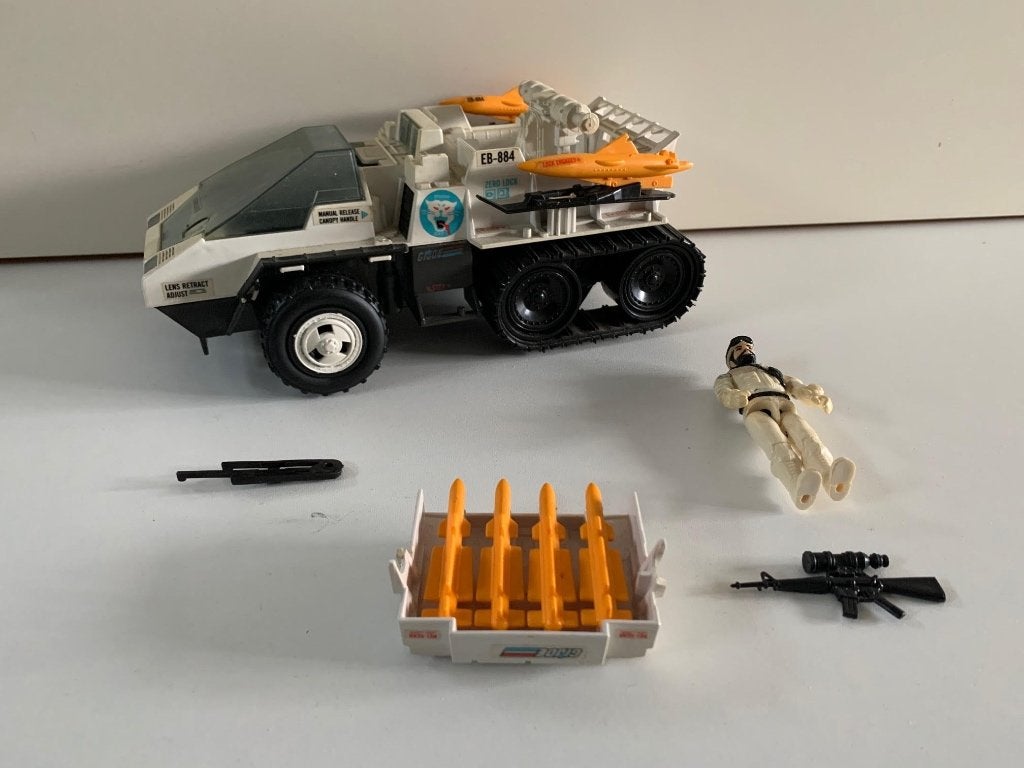 GI Joe Snow cat en bestuurder Frostbite, Ophalen, Gebruikt