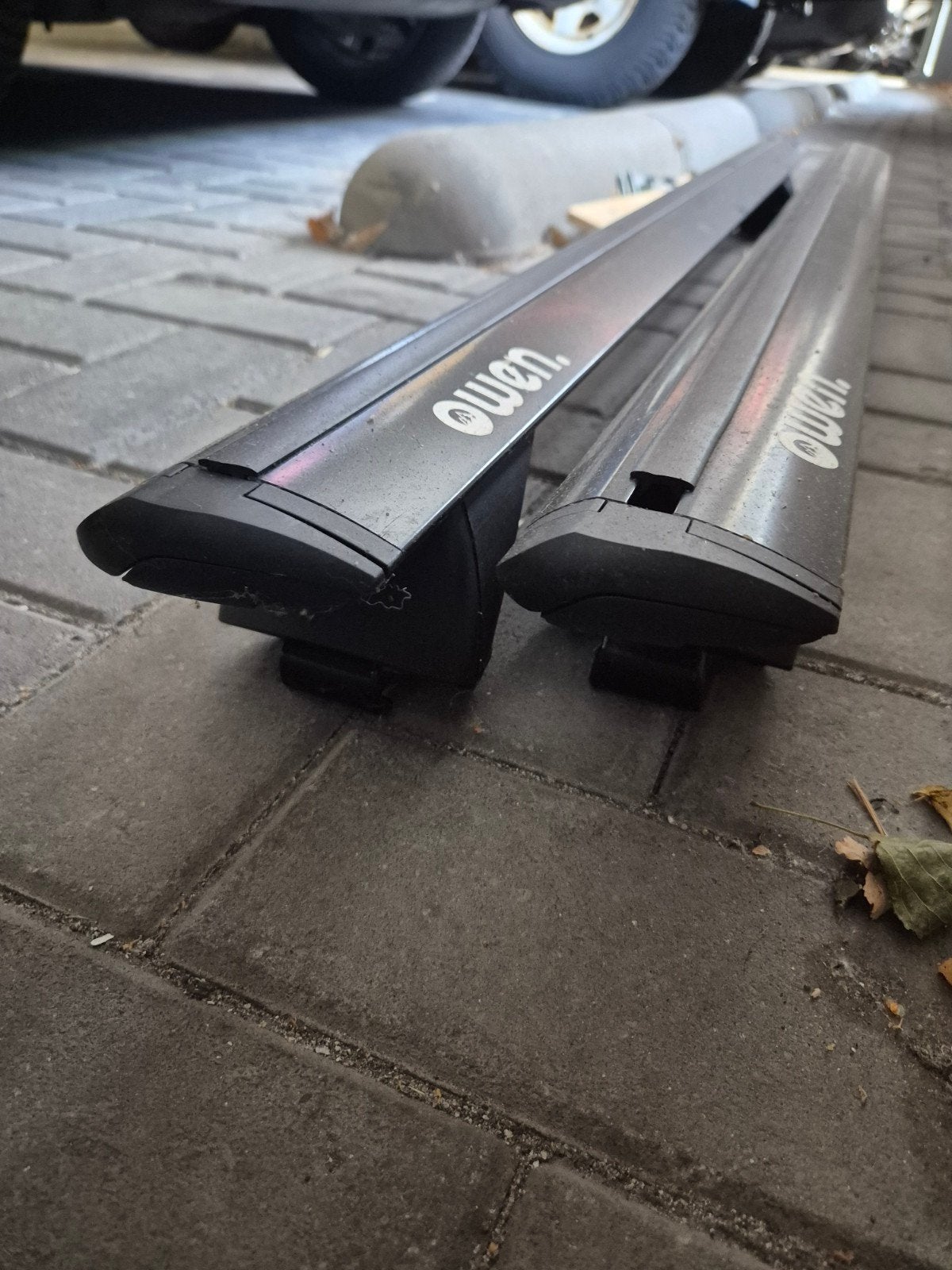 Dakdrager Owen 3.0S PRO & G3 Dakkoffer Arjes 320 Zwart, Auto diversen, Ophalen, Gebruikt