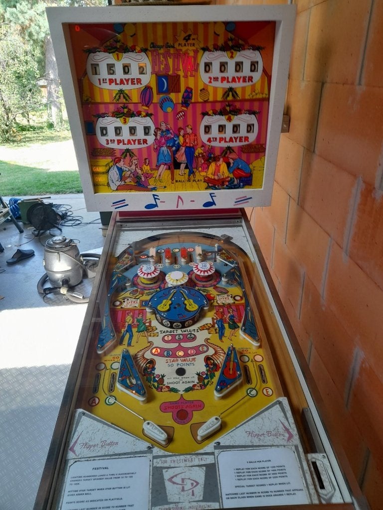 FESTIVAL - CHACAGO COIN flipperkast, Overige merken, Gebruikt, Mechanisch, Ophalen of Verzenden