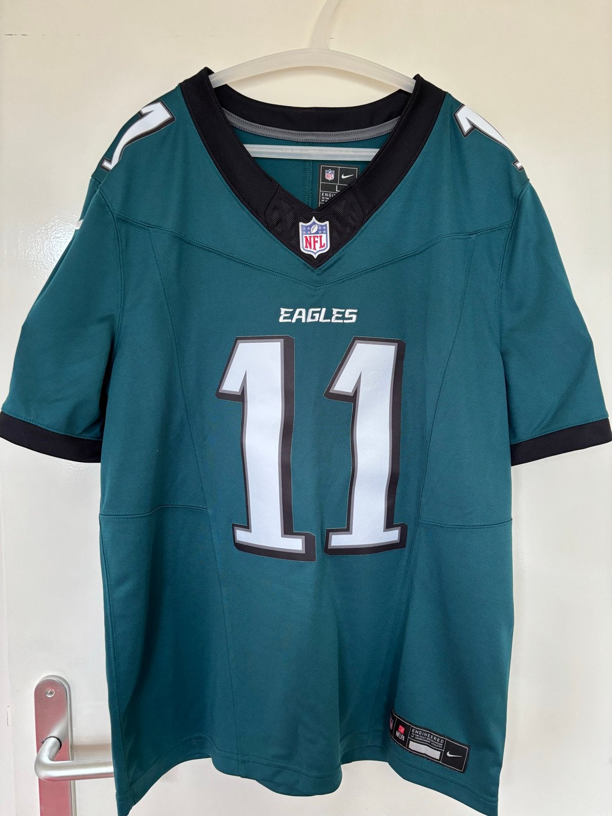 Nike NFL Philadelphia Eagles A.J. Brown #11 shirt - Maat L, Maat 52/54 (L), Ophalen of Verzenden, Zo goed als nieuw, Groen