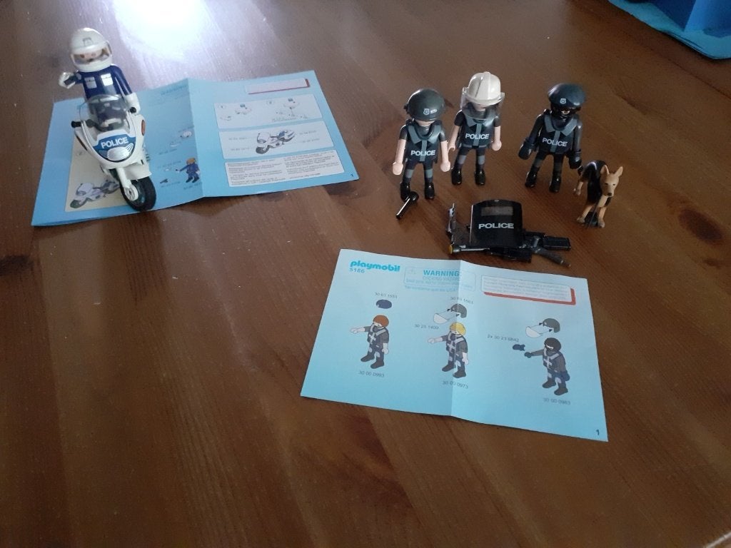 Playmobiel 5185 politiemotor + 5186 speciale politie eenheid, Kinderen en Baby's, Speelgoed | Playmobil, Ophalen of Verzenden