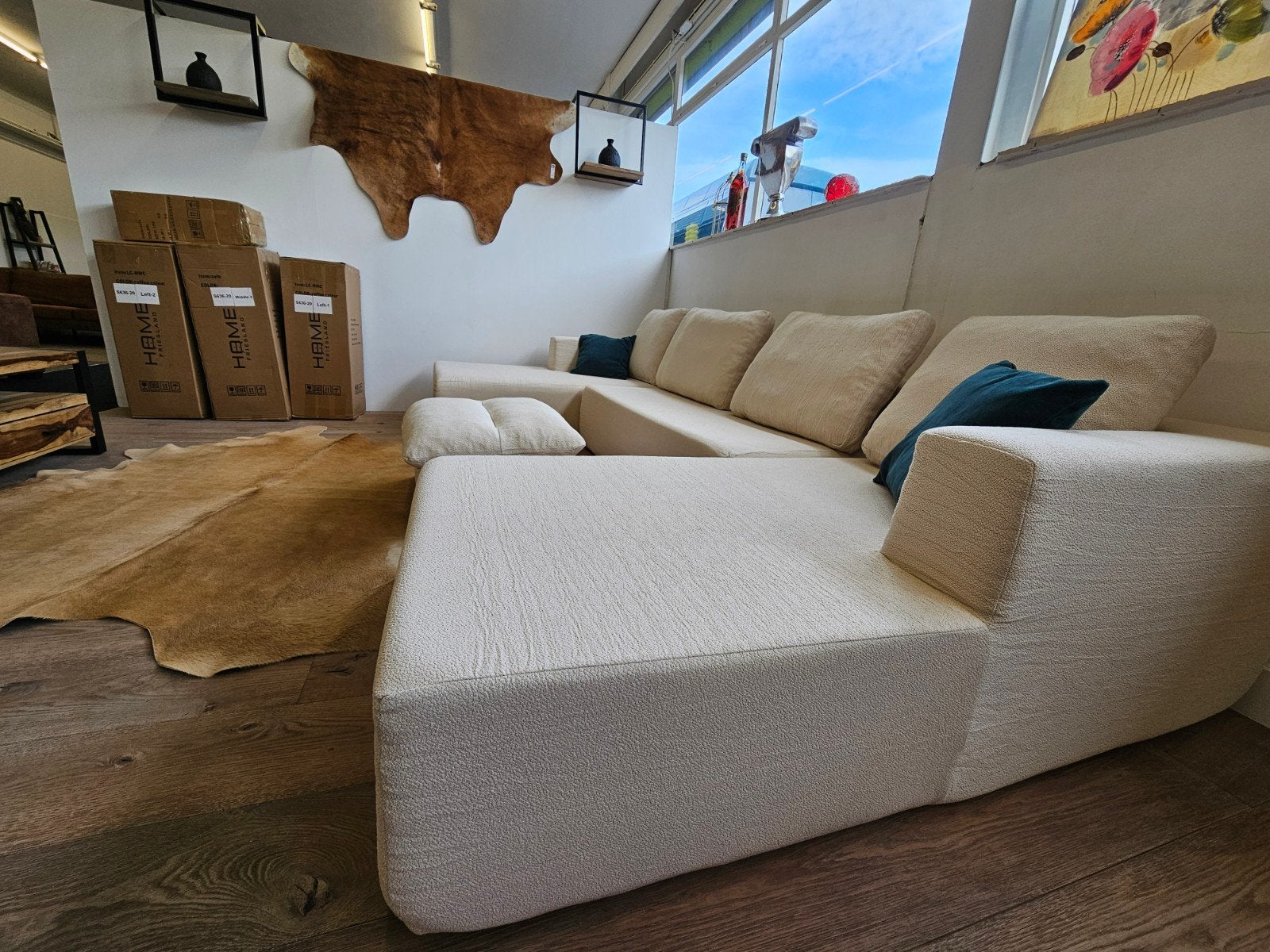 Nuvola U bank, Ophalen, 125 cm of meer, Nieuw, 125 cm of meer