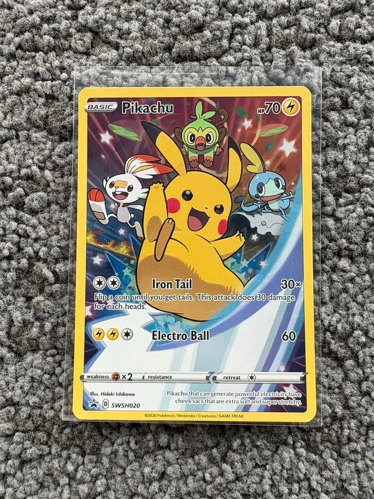 ⚡️ Pikachu SWSH020 ⚡️ Black Star Promo, Ophalen of Verzenden, Zo goed als nieuw