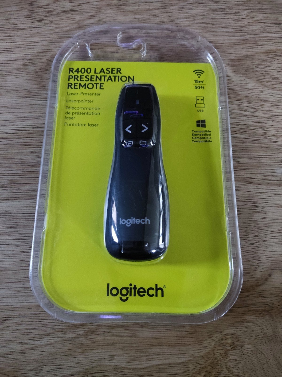 r400 laser Presentation remote, Computers en Software, Ophalen of Verzenden, Nieuw, Logitech