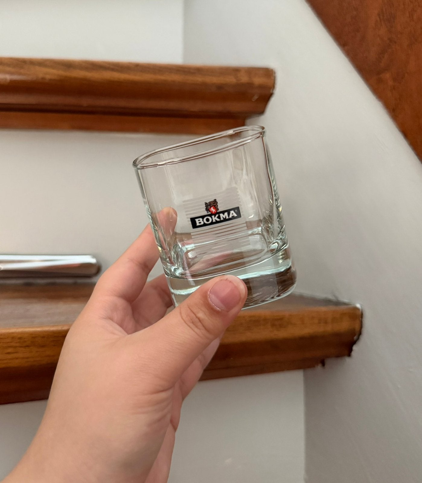 Bokma jenever borrelglas, Verzamelen, Ophalen of Verzenden, Zo goed als nieuw, Borrel- of Shotglas