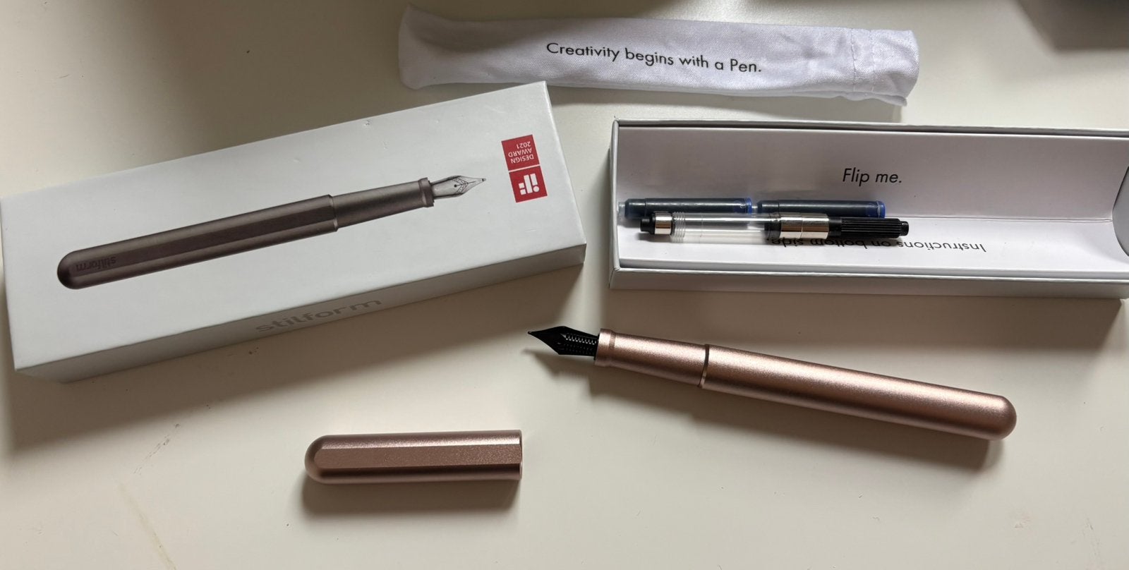 Stilform aluminium vulpen, Verzamelen, Overige merken, Nieuw, Met doosje, Ophalen of Verzenden