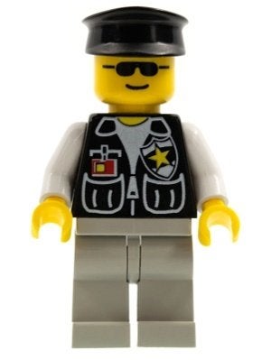 LEGO Minifig Poppetje Classic Town Police cop028, Ophalen of Verzenden, Zo goed als nieuw, Minifiguur, Lego