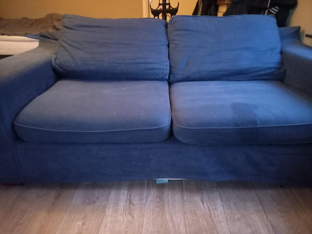 Gratis 2,5 zits lounge bank van Montel, Ophalen, Gebruikt, 75 tot 100 cm, 200 tot 250 cm