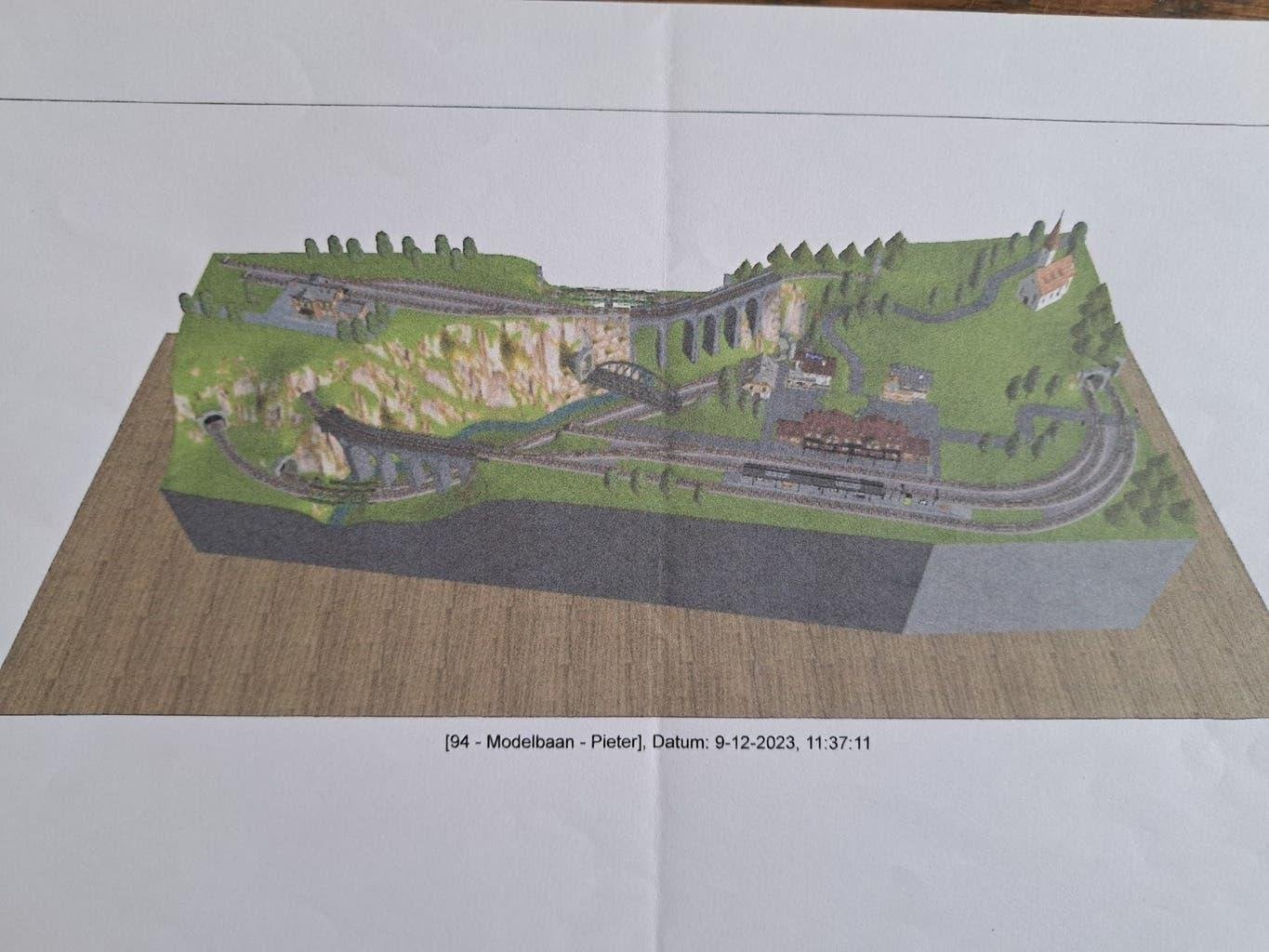 Modelspoorbaan tafel Of voor  een andere hobby, Gelijkstroom of Wisselstroom, Nieuw, Rails, Ophalen