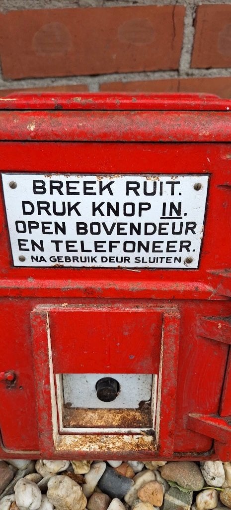 Originele authentieke gietijzeren Amsterdamse brandmelder🔥, Ophalen