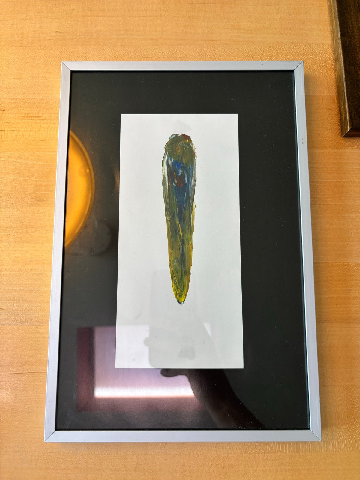 Abstract olieverf schilderij Theo van der Poel, ingelijst, Ophalen of Verzenden