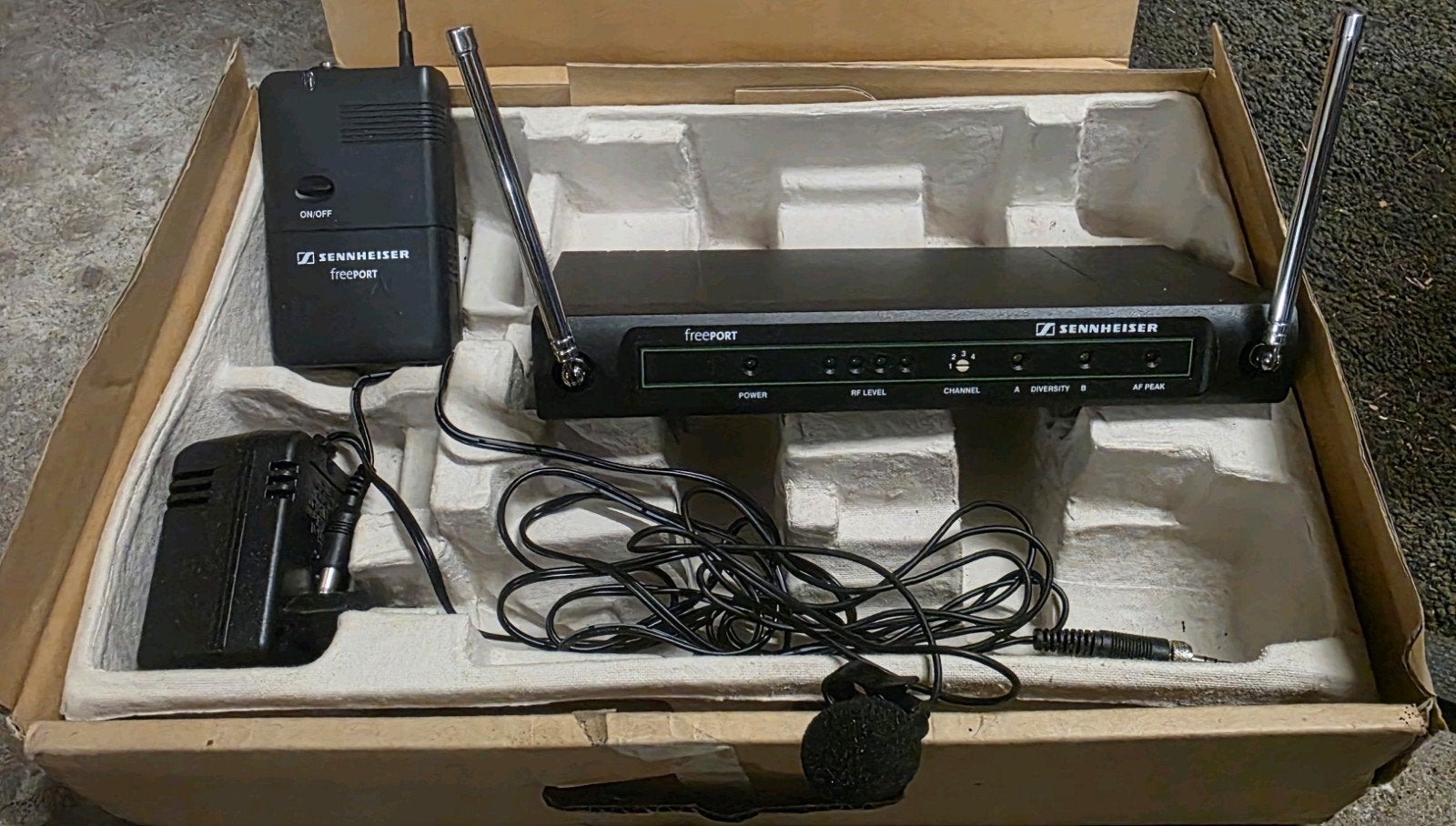 Sennheiser FreePort Draadloze Microfoon Set met Lavalier, Ophalen of Verzenden, Overige typen