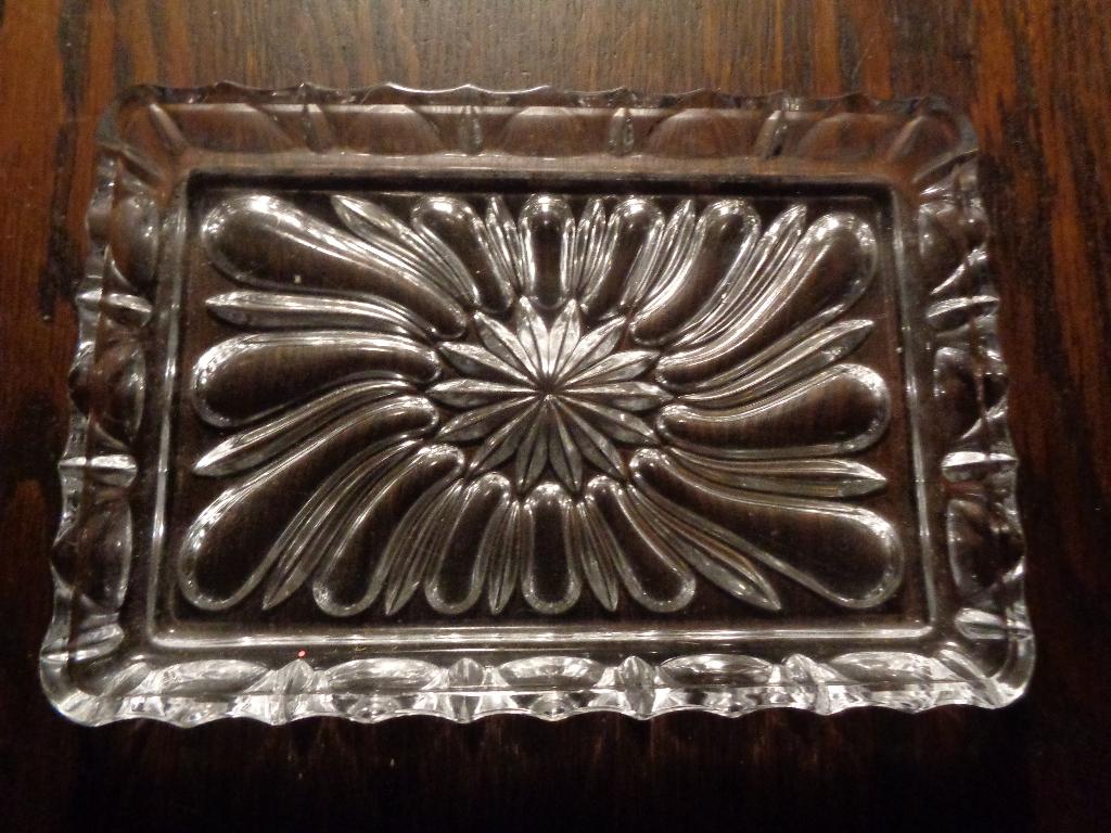 kristalen cake schaal, Antiek en Kunst, Antiek | Glas en Kristal, Ophalen of Verzenden