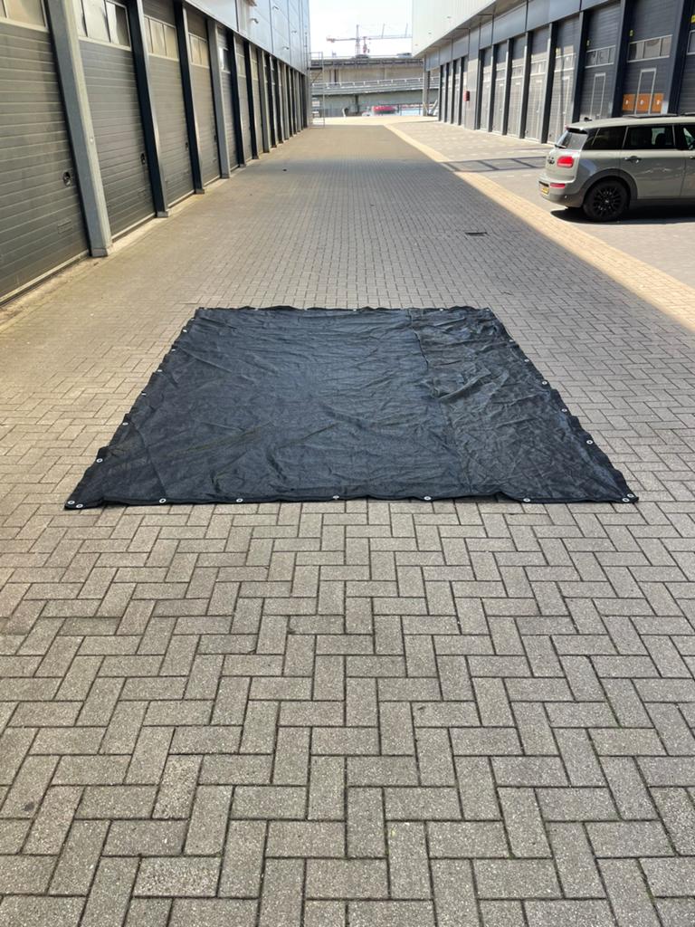Schaduwdoek/winddoek 280gr/m² 280x380cm, Ophalen of Verzenden, Zo goed als nieuw, 15 m² of meer, Zeil