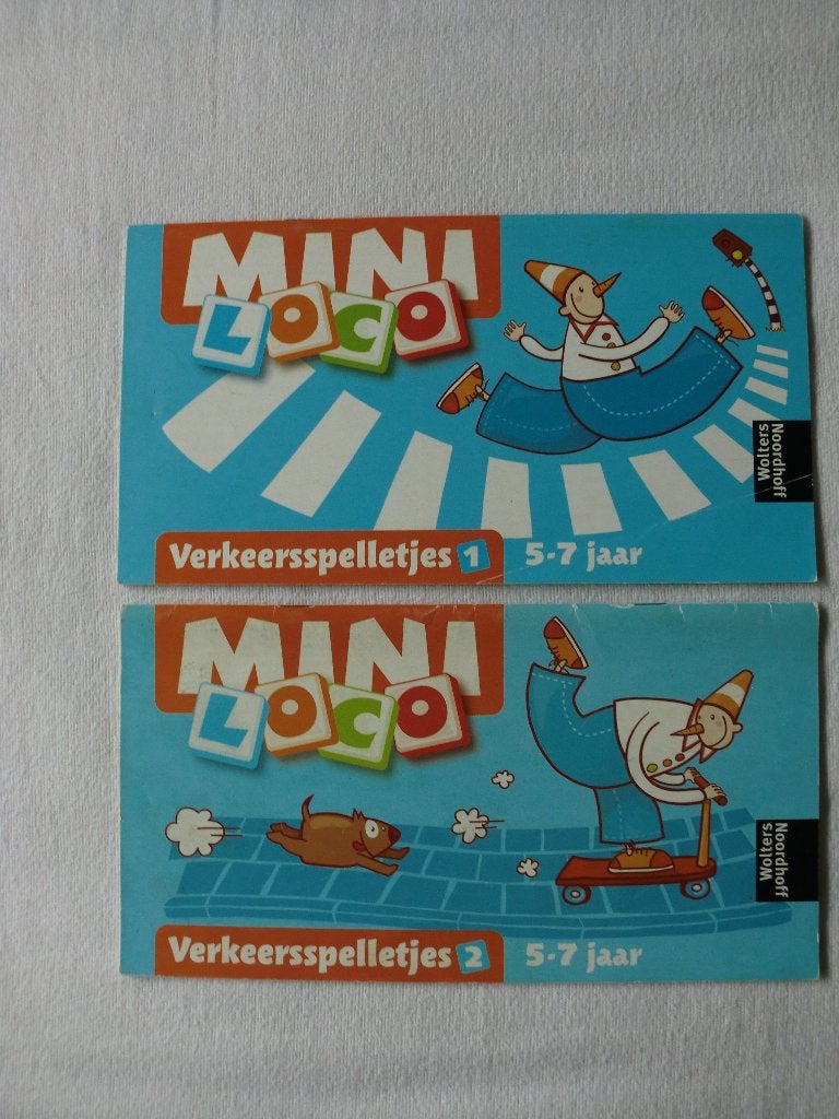 Mini Loco - Verkeersspelletjes 1 en 2 (5-7 jaar), Kinderen en Baby's, Speelgoed | Educatief en Creatief, Ophalen of Verzenden