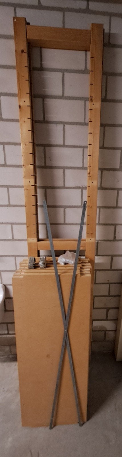 Brynzeel houten stellingkast 1 meter breed, Huis en Inrichting, Ophalen, Gebruikt
