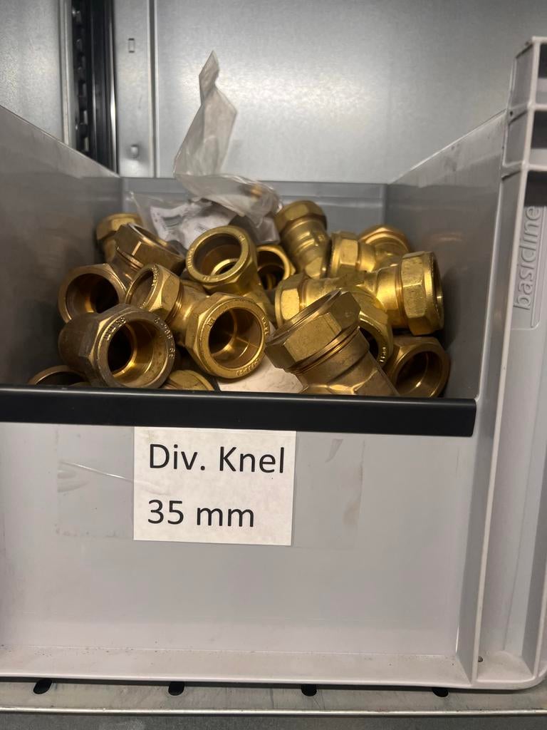 Diverse knelkoppelingen 35 mm, Overige materialen, Gebruikt, Overige typen, Minder dan 2 meter