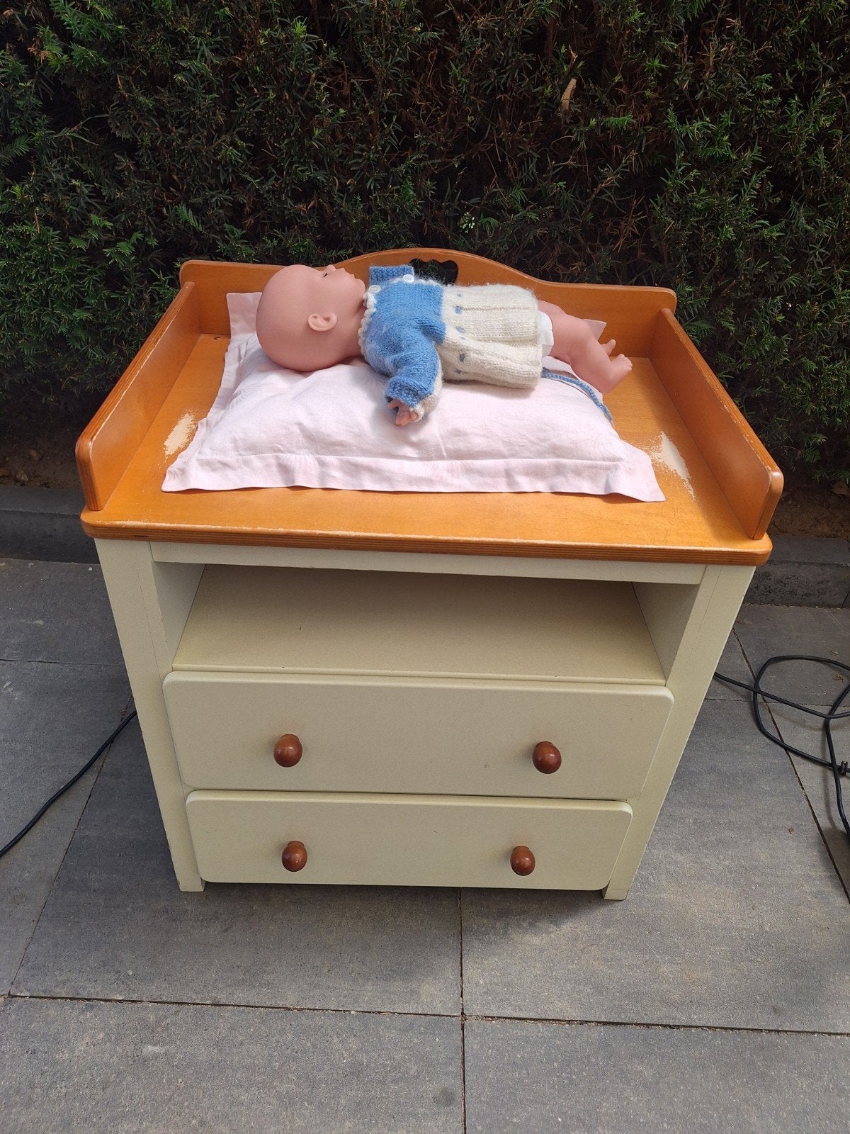 Commode poppencommode stevig, hout ladenkast, Ophalen, Gebruikt