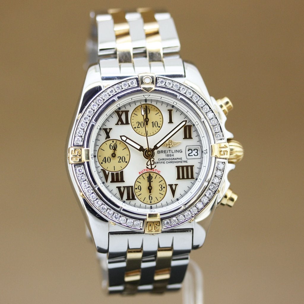 Breitling Chrono Cockpit B13358 Diamant, Staal, Gebruikt, Breitling, Polshorloge