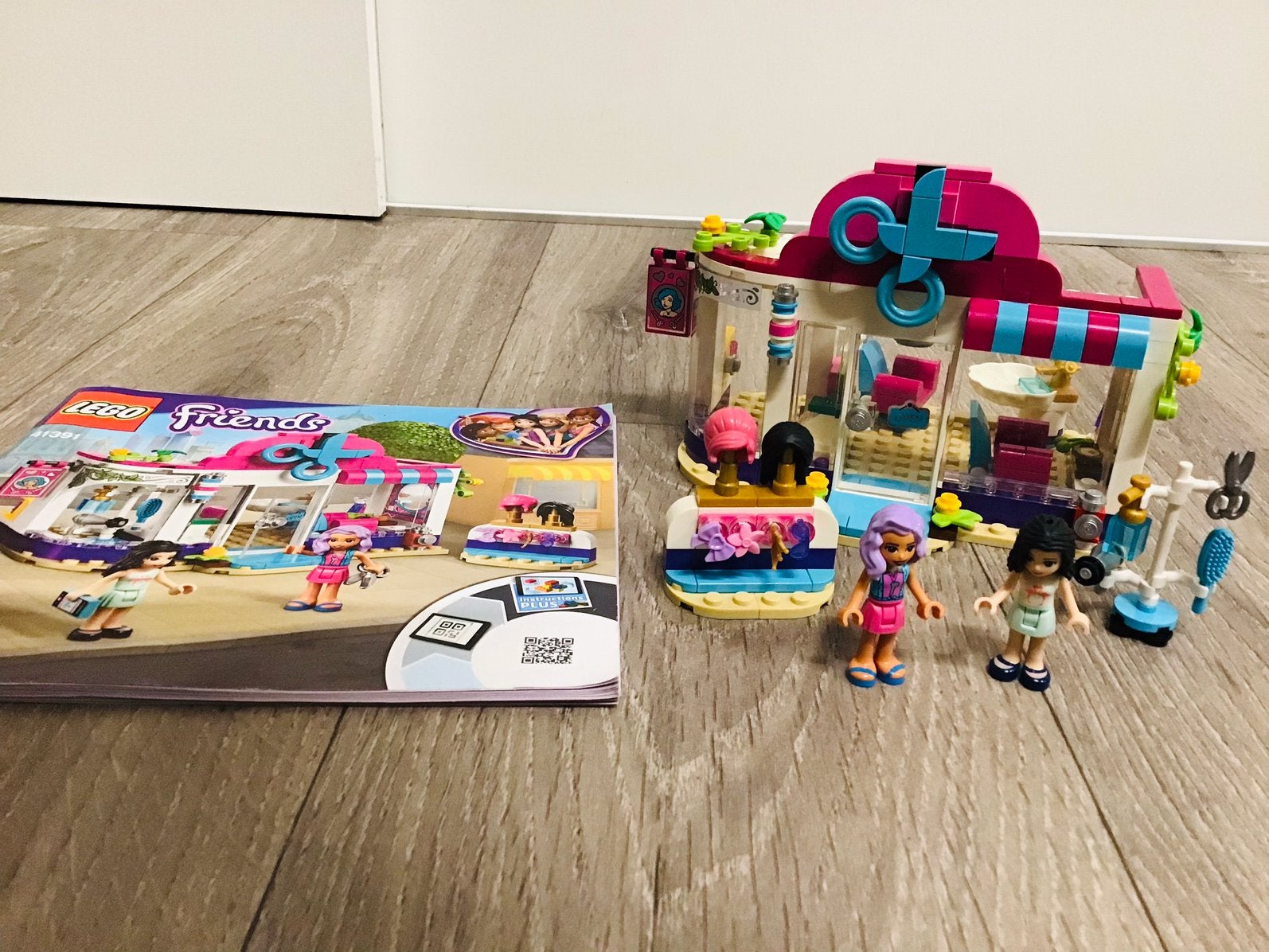 LEGO friends 41391, heartlake city hair salon, compleet,ZGAN, Lego, Friends, Ophalen of Verzenden, Complete set