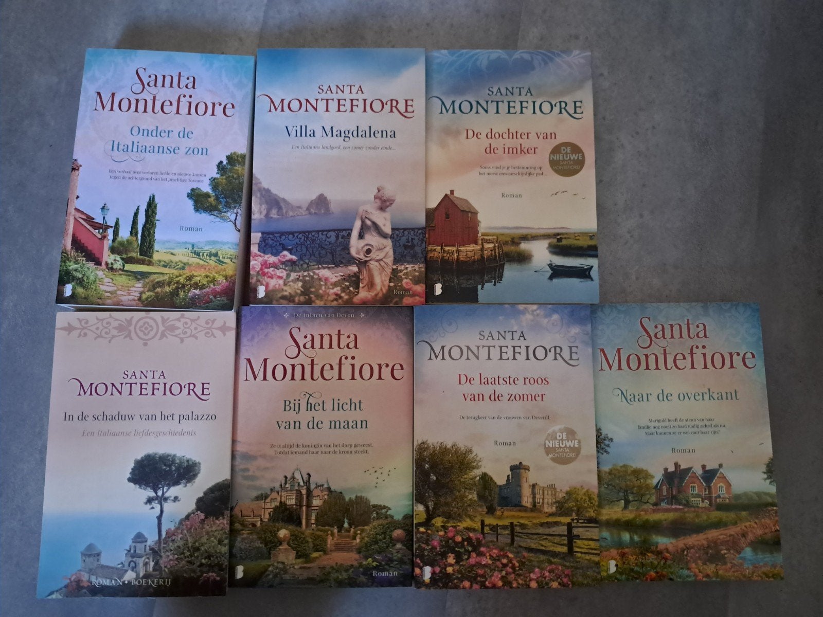 Santa Montefiore boeken (7 stuks), Ophalen of Verzenden, Gelezen, Santa Montefiore