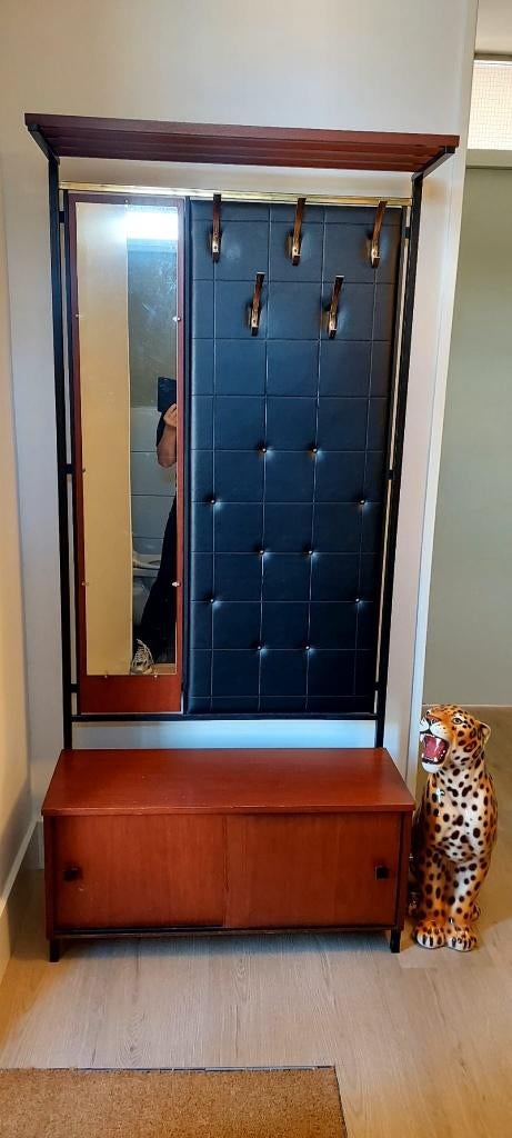 Vintage Pastoe stijl kapstok teak deens design, Huis en Inrichting, Woonaccessoires | Kapstokken, Eu, Eu, Zo goed als nieuw, Minder dan 100 cm