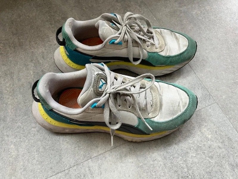 Puma - Wild Rider Rollin' - Elektro Aqua sneakers - maat 40, Kleding | Dames, Schoenen, Puma, Wit, Ophalen of Verzenden, Sneakers of Gympen