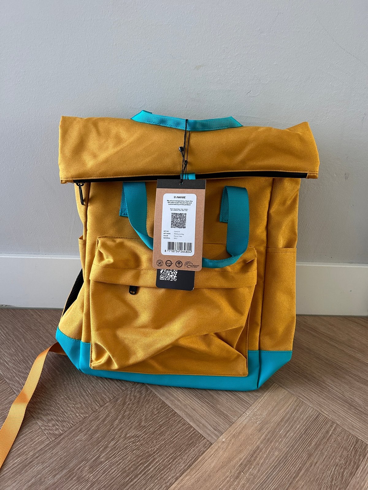 Nieuwe fietstas/rugzak 2-in-1 - waterdicht - Geel/Blauw, Ophalen of Verzenden, Nieuw