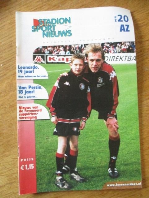 Programmaboekje 20 Feyenoord - AZ 10 maart 2002, Ophalen of Verzenden, Gelezen, Balsport