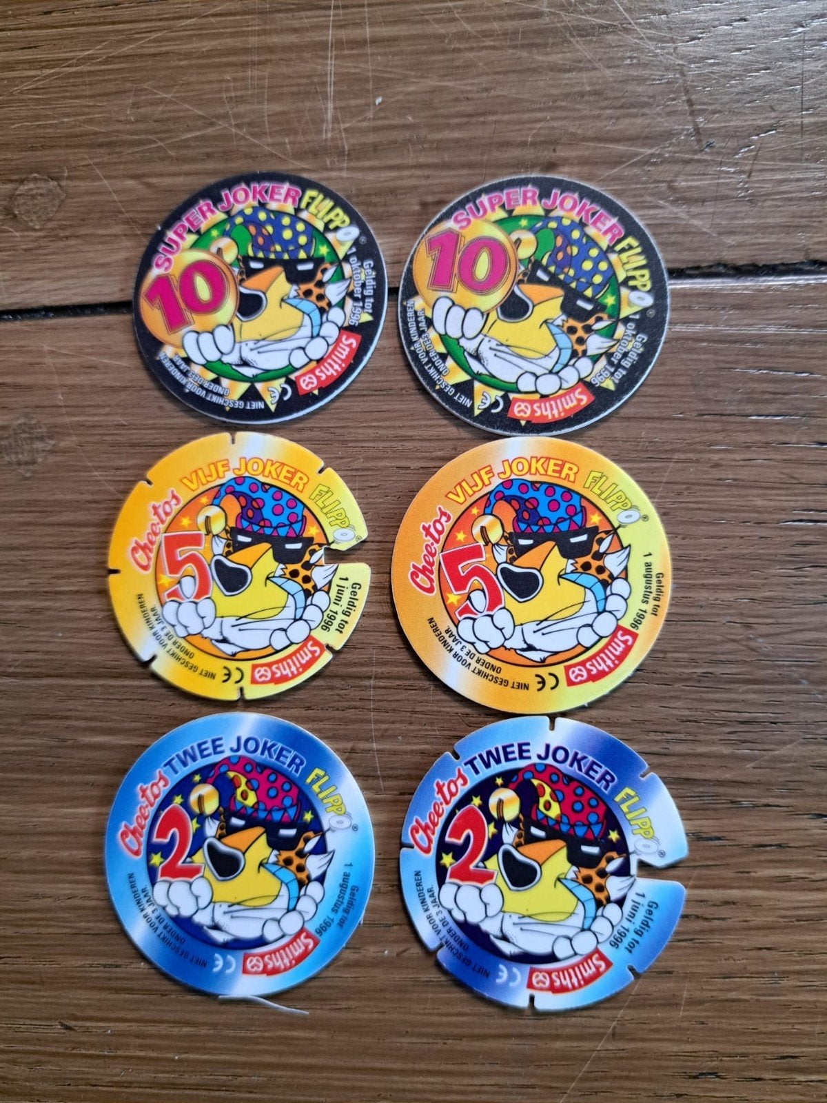 Zeldzame Cheetos Flippo's - Super, Vijf en Twee Joker, Ophalen of Verzenden, Joker, Losse flippo's