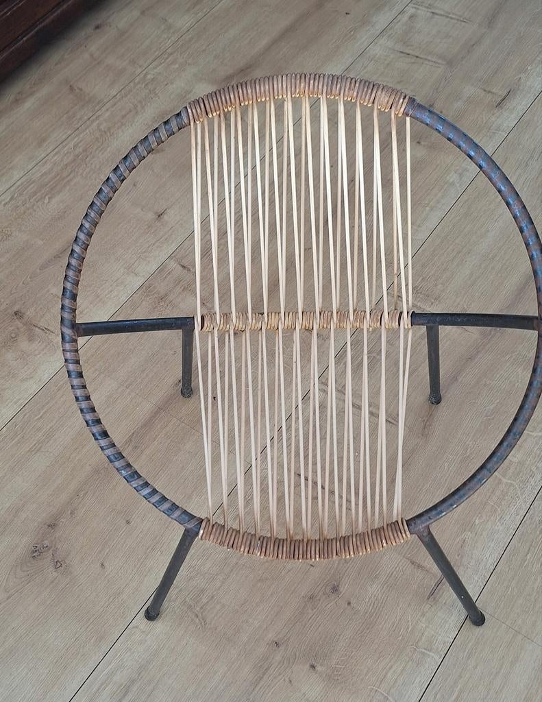 Gele vintage spaghetti stoel kindermaat, Ophalen