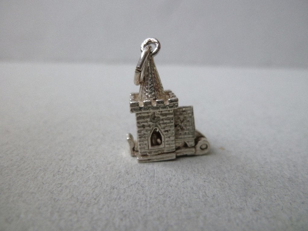 Oude Stylic bedel zilver Kerk opent Huwelijk Bruiloft, Verzenden, Zilver, Hanger