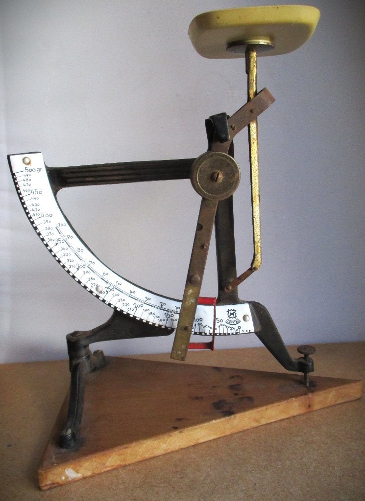 Brieven Weegschaal~Antieke brievenweegschaal tot 500 gram, Ophalen of Verzenden