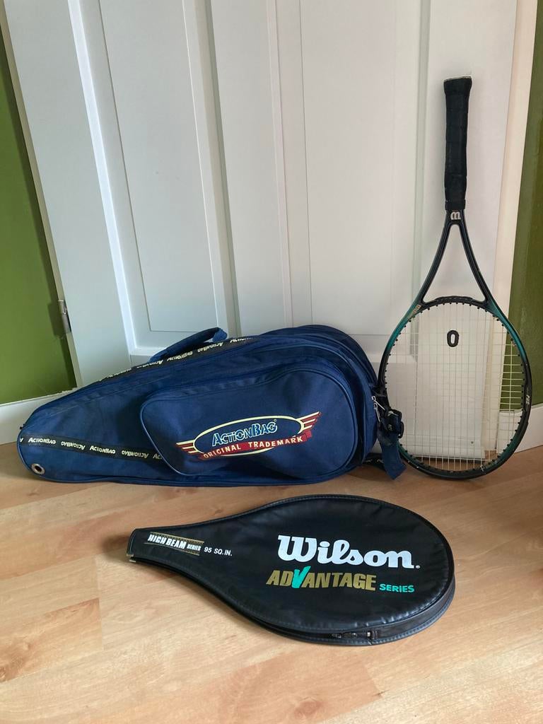 Wilson Advantage 100 Graphite racket met handige schoudertas, Ophalen, Zo goed als nieuw, Racket, Wilson