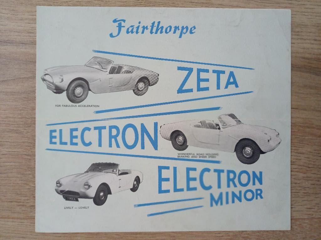 Zeldzame Fairthorpe brochure uit 1962, Ophalen of Verzenden, Gelezen, Overige merken