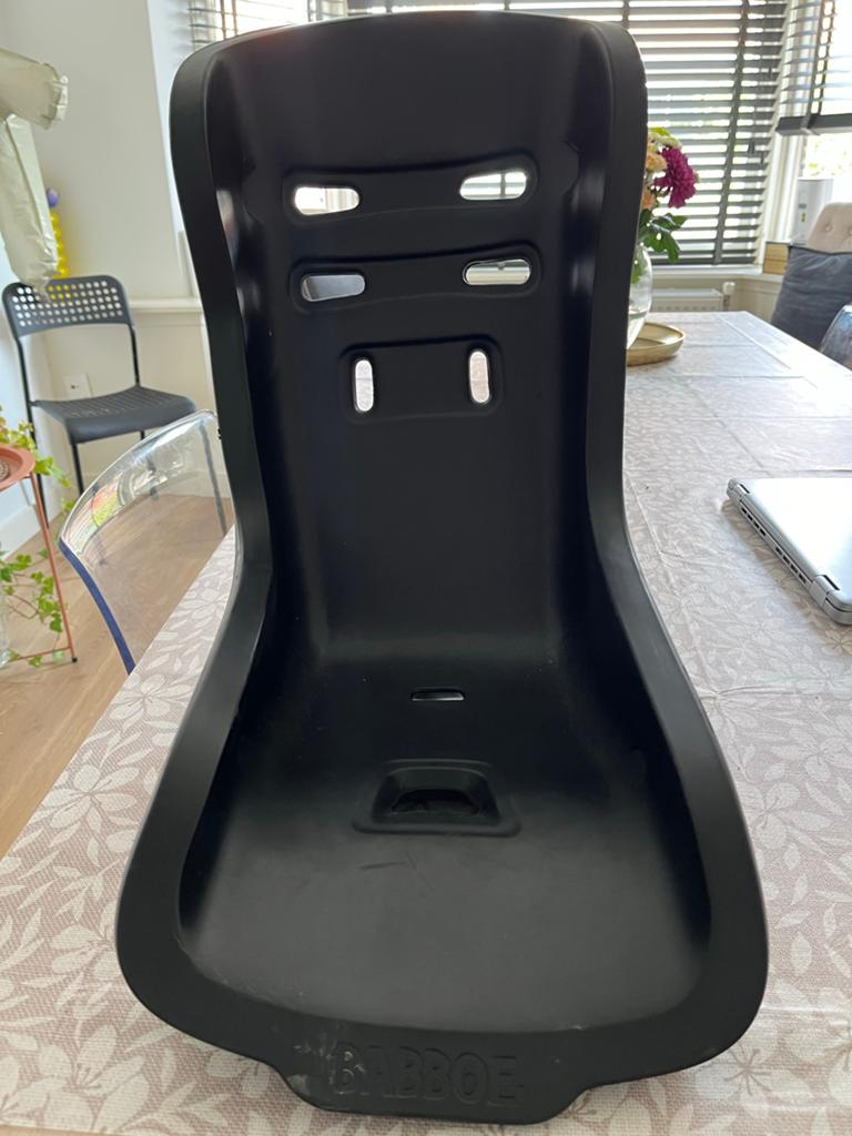 Babboe peuterstoel voor bakfiets, Ophalen of Verzenden, Zo goed als nieuw, 9 t/m 18 kg, Achterzitje