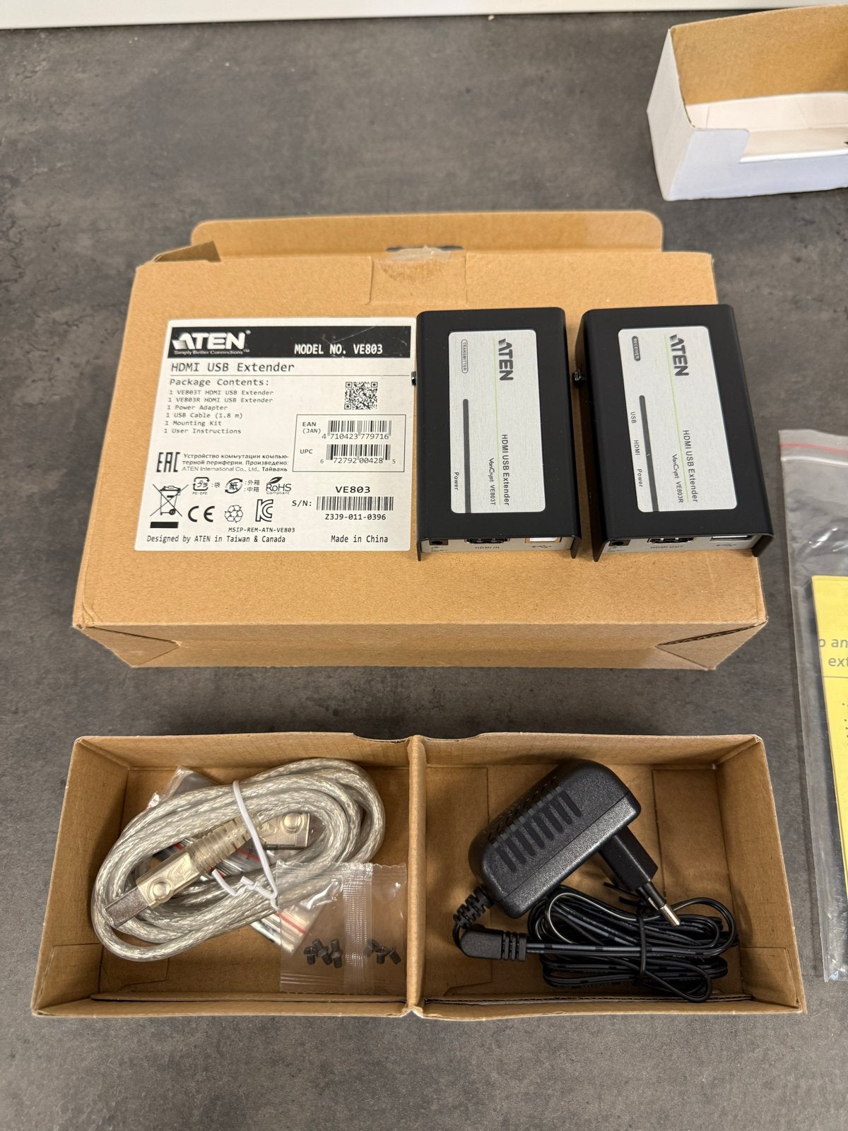 Aten HDMI USB Extender - Nieuw in doos, Computers en Software, Pc- en Netwerkkabels, Ophalen of Verzenden, Nieuw