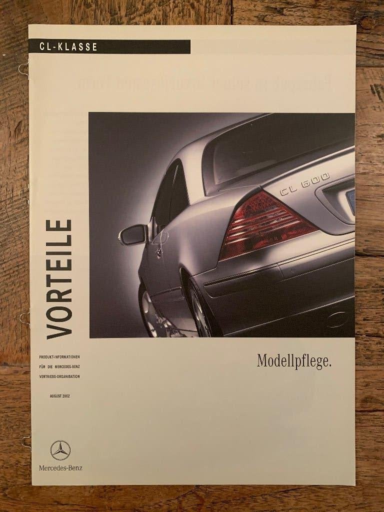 Productinformatie brochure Mercedes-Benz CL-klasse C215 2002, Nieuw, Mercedes-Benz, Mercedes, Ophalen of Verzenden