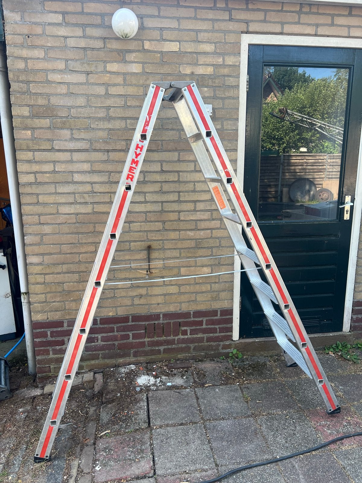 Hymer 8024 tweezijdige trap 2x8 treden - Z.G.A.N., Ophalen of Verzenden, Zo goed als nieuw, Trap, 2 tot 4 meter