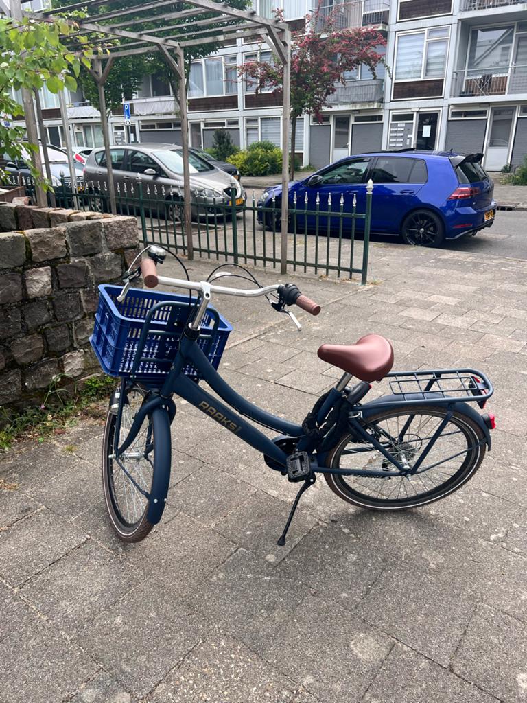 Raaks Damesfiets met Voordrager en Versnellingen, Overige merken, Gebruikt, Velgrem, Versnellingen