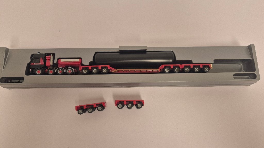 MAN Mammoet Goldhofer Herpa 1:87, Hobby en Vrije tijd, Modelauto's | 1:87, Ophalen of Verzenden, Zo goed als nieuw, Bus of Vrachtwagen