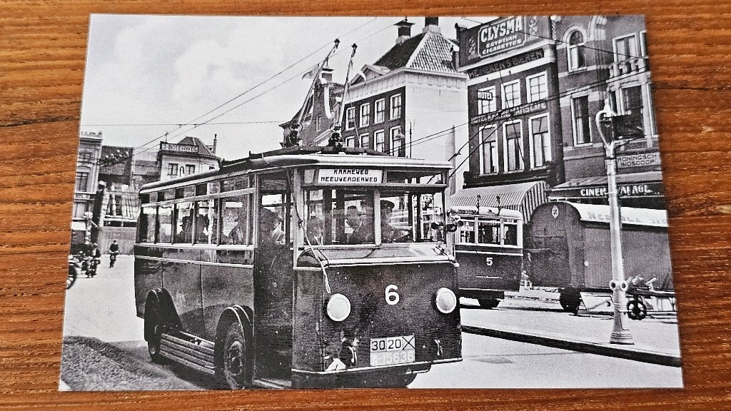 Foto BUS Trolleybus GVB Groningen 6, Verzenden, Gebruikt, Bus of Metro, Overige typen