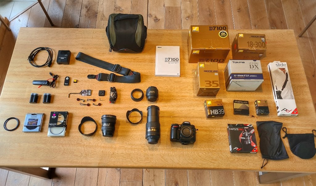 Zeer complete Nikon D7100 in nieuwstaat met originele dozen, Spiegelreflex, Ophalen of Verzenden, Zo goed als nieuw, Nikon