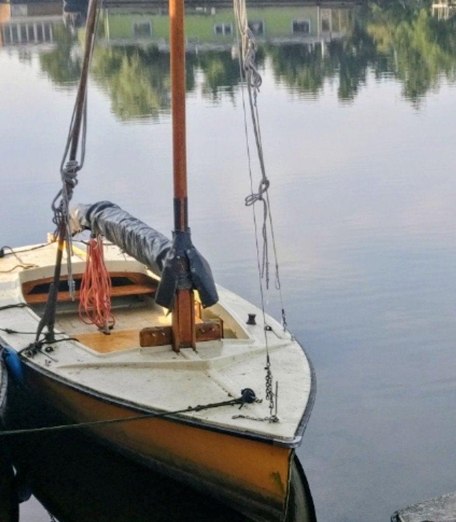 Mooie zeilboot, gele polyvalk te koop! t.e.a.b., Ophalen, Gebruikt, Polyester, Polyvalk