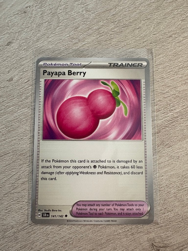 Payapa Berry 141/142 Stellar Crown - Pokémon Kaart, Ophalen of Verzenden, Nieuw, Losse kaart