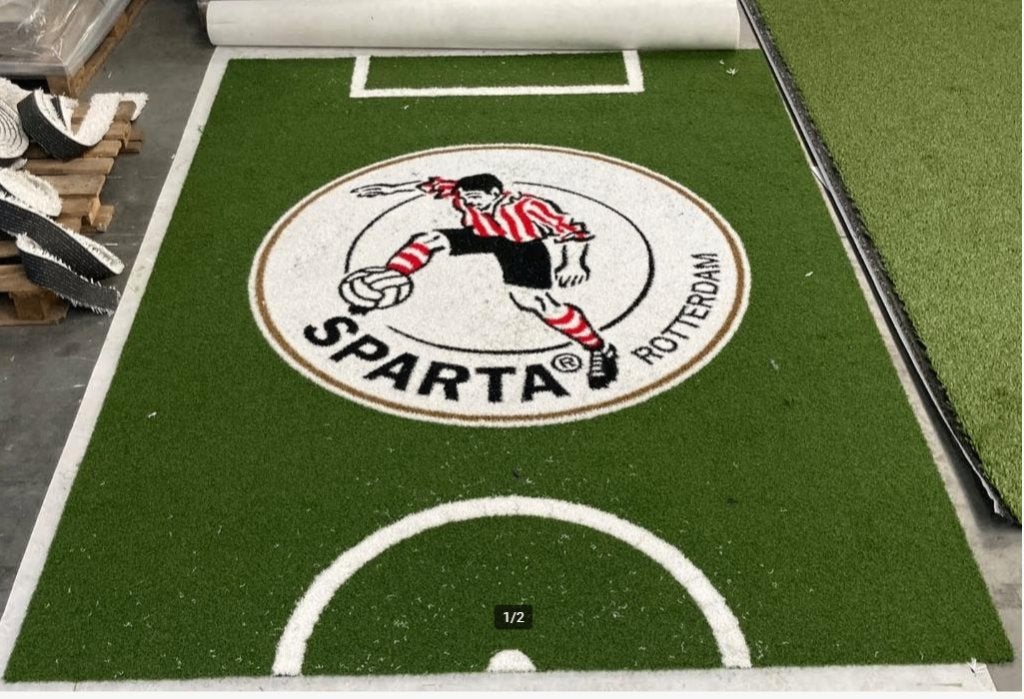 Kunstgras speelveldje, incl. Sparta logo, Speelkleed, Tuin, Maat XS of kleiner, Ophalen, Nieuw, Overige typen
